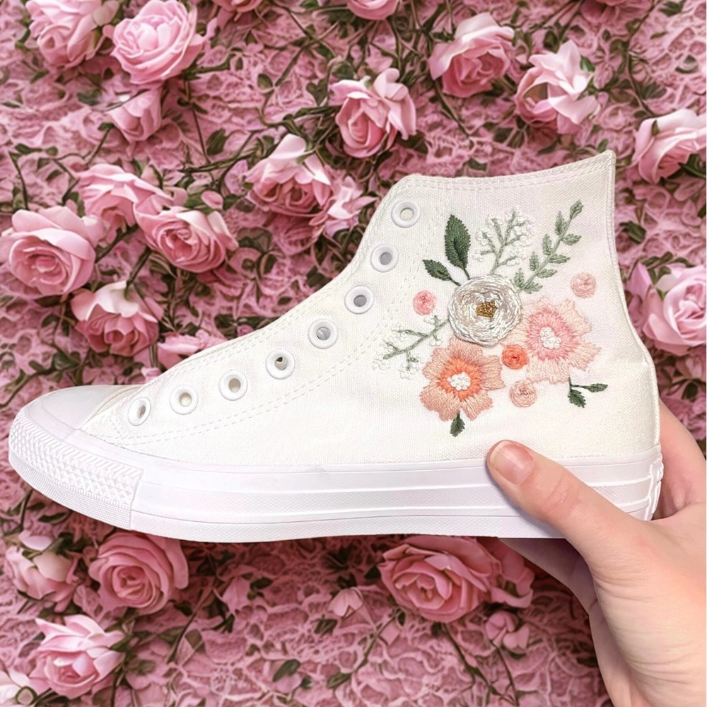 Custom Embroidered Converse High-Top Sneakers